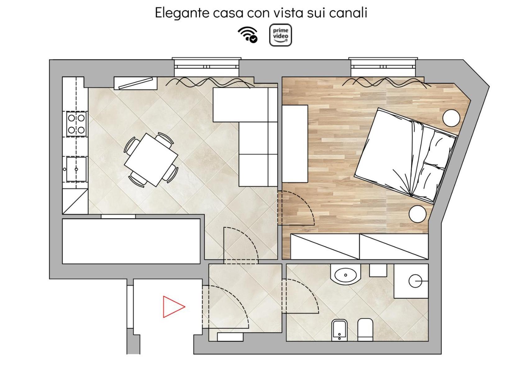 Near The Port-Elegante Appartamento Con Vista Sui Canali 利沃诺 外观 照片